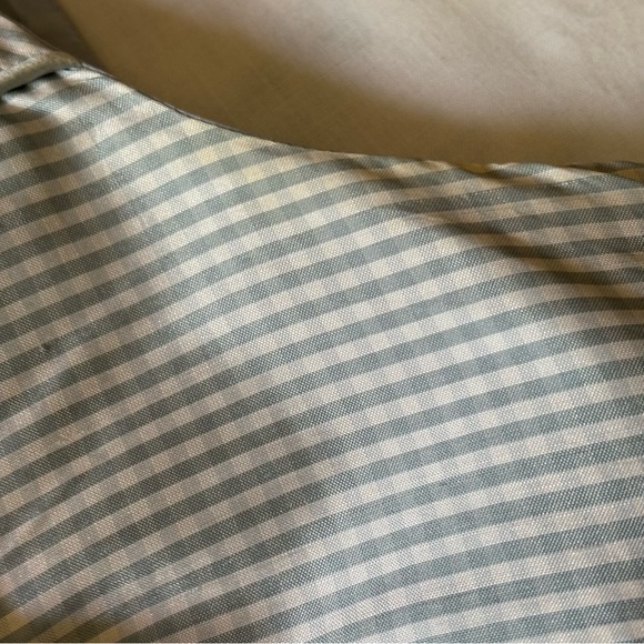 Talbots Silk Baby blue Gingham Sleeveless Shift fully lined mini Dress Sz 6 - Picture 9 of 12